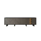 Console multimédia contemporaine Console de meuble TV en bois avec tiroirs
