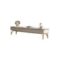 Console TV contemporanea con contenitore chiuso Console porta TV in pietra con gambe e cassetti