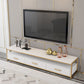 Glam TV Media Stand Console multimédia de rangement ouverte avec 3 tiroirs