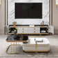 Glam Stone Stand Console Console multimediale di archiviazione chiusa con cassetti per soggiorno
