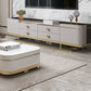 Glam Stone Stand Console Console multimediale di archiviazione chiusa con cassetti per soggiorno