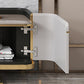 Glam Stone Stand Console Console multimediale di archiviazione chiusa con cassetti per soggiorno