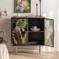 Modern Metal Display Stand Glass Doors Storage Cabinet for Living Room Clearhalo 'Display & China Cabinets' 'display_china_cabinets' 'furn' 'furn_display_china_cabinets' 'Furniture' 'Kitchen & Dining Furniture' 6439505