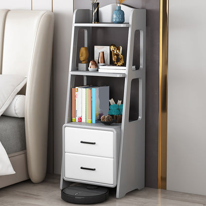 Contemporary Nightstand Open Storage Bedside Cabinet for Bedroom Grey 1 Piece Clearhalo 'Bedroom Furniture' 'furn' 'furn_night_stand' 'Furniture' 'night_stand' 'Nightstands' 6439594