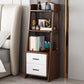 Contemporary Nightstand Open Storage Bedside Cabinet for Bedroom Nut-Brown 1 Piece Clearhalo 'Bedroom Furniture' 'furn' 'furn_night_stand' 'Furniture' 'night_stand' 'Nightstands' 6439596