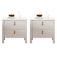 Contemporary Nightstand Solid Wood Bedside Cabinet for Bedroom