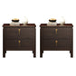Contemporary Nightstand Solid Wood Bedside Cabinet for Bedroom