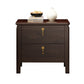 Contemporary Nightstand Solid Wood Bedside Cabinet for Bedroom