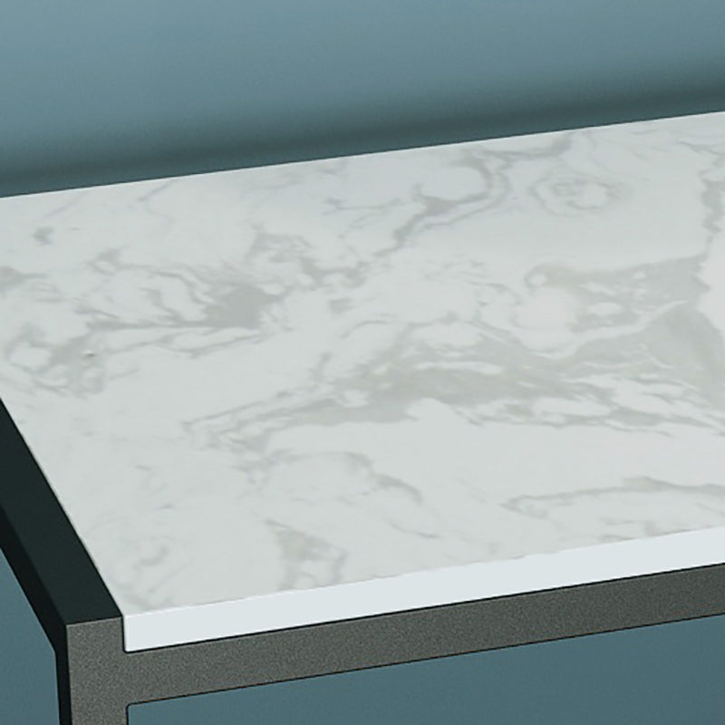 1 Shelf Industrial Nightstand Stone Open Storage Night Table 19.7" Tall Clearhalo 'Bedroom Furniture' 'furn' 'furn_night_stand' 'Furniture' 'night_stand' 'Nightstands' 6439652