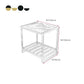 1 Shelf Industrial Nightstand Stone Open Storage Night Table 19.7" Tall Clearhalo 'Bedroom Furniture' 'furn' 'furn_night_stand' 'Furniture' 'night_stand' 'Nightstands' 6439659