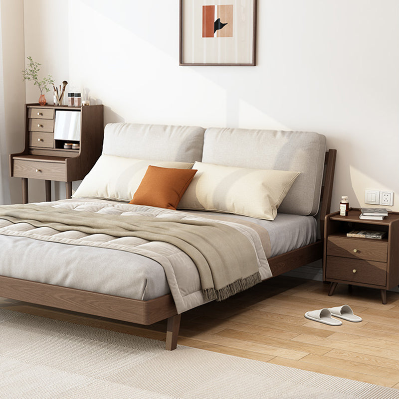 2 Drawers Night Table 1 Shelf Solid Wood Nightstand With Legs ,20.9" Tall Clearhalo 'Bedroom Furniture' 'furn' 'furn_night_stand' 'Furniture' 'night_stand' 'Nightstands' 6439663