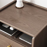 2 Drawers Night Table 1 Shelf Solid Wood Nightstand With Legs ,20.9" Tall Clearhalo 'Bedroom Furniture' 'furn' 'furn_night_stand' 'Furniture' 'night_stand' 'Nightstands' 6439666