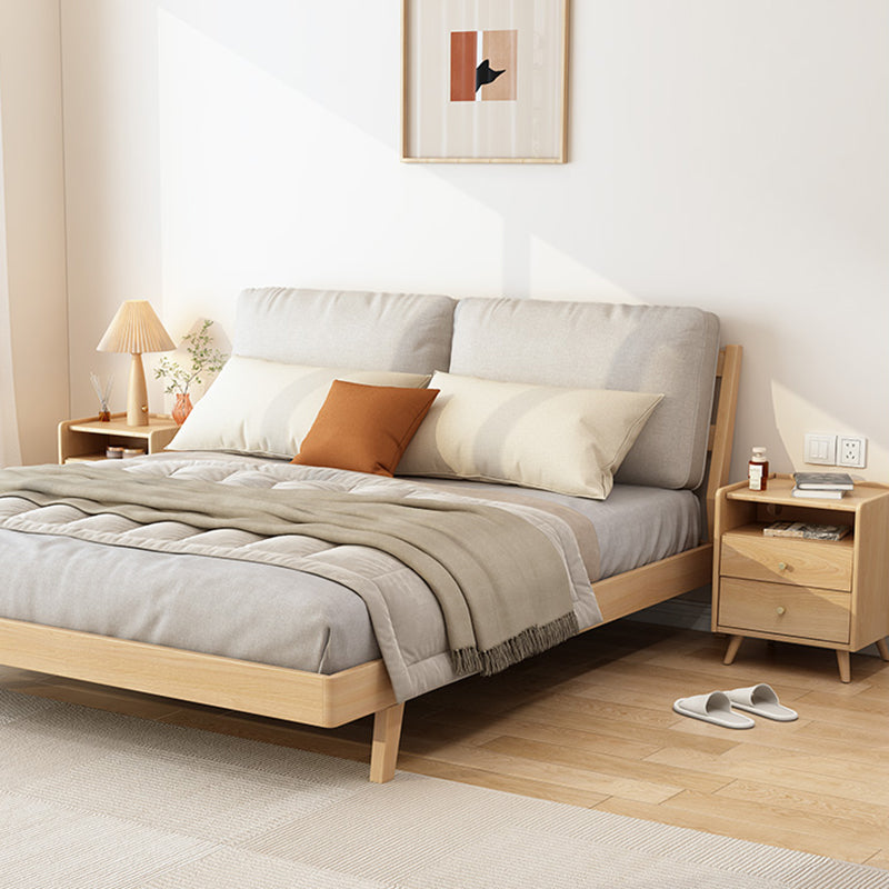 2 Drawers Night Table 1 Shelf Solid Wood Nightstand With Legs ,20.9" Tall Clearhalo 'Bedroom Furniture' 'furn' 'furn_night_stand' 'Furniture' 'night_stand' 'Nightstands' 6439678