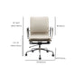 Modern Desk Chair Leather Computer Chair Mid-Back Chair with Wheels/No Wheels Clearhalo 'furn' 'furn_office_chair' 'Furniture' 'Office Chairs' 'Office Furniture' 'office_chair' 6439826