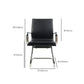 Modern Desk Chair Leather Computer Chair Mid-Back Chair with Wheels/No Wheels Clearhalo 'furn' 'furn_office_chair' 'Furniture' 'Office Chairs' 'Office Furniture' 'office_chair' 6439827