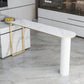 1/5-teiliges Barhocker- und Tischset. Industrielles ovales Bartisch-Set