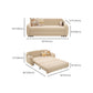 BEIGE Daybed Metal Frame Kids Led con materasso e testiera