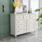 Glam Solid Wood Chest Home Storage Chest in White with Drawers Clearhalo 'Bedroom Furniture' 'Dressers & Chests' 'dressers_chests' 'furn' 'furn_dressers_chests' 'Furniture' 6440065