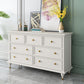 Glam Solid Wood Chest Home Storage Chest in White with Drawers Clearhalo 'Bedroom Furniture' 'Dressers & Chests' 'dressers_chests' 'furn' 'furn_dressers_chests' 'Furniture' 6440068