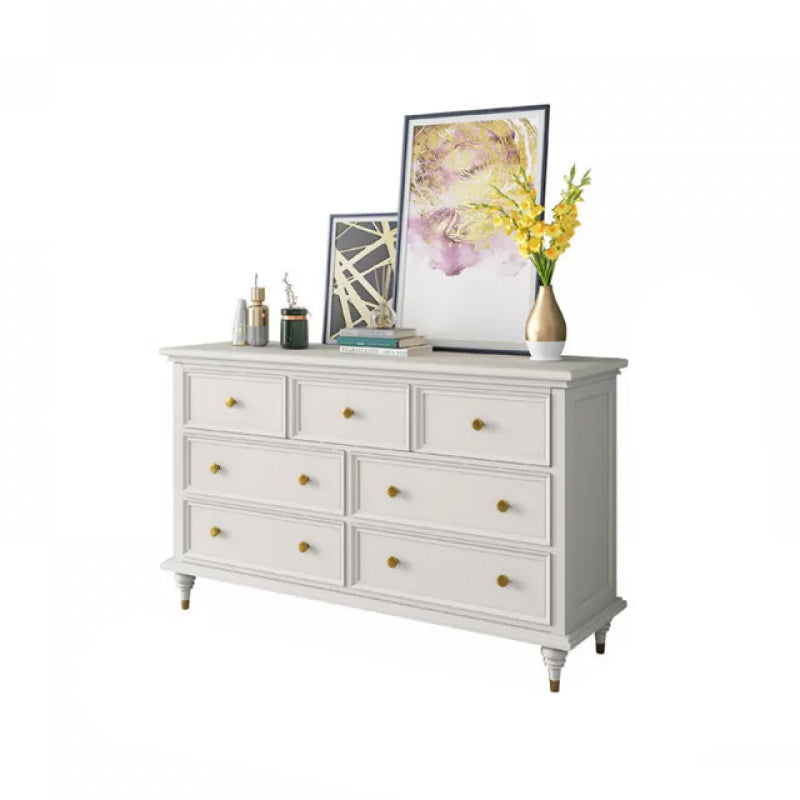 Glam Solid Wood Chest Home Storage Chest in White with Drawers 7 Clearhalo 'Bedroom Furniture' 'Dressers & Chests' 'dressers_chests' 'furn' 'furn_dressers_chests' 'Furniture' 6440069