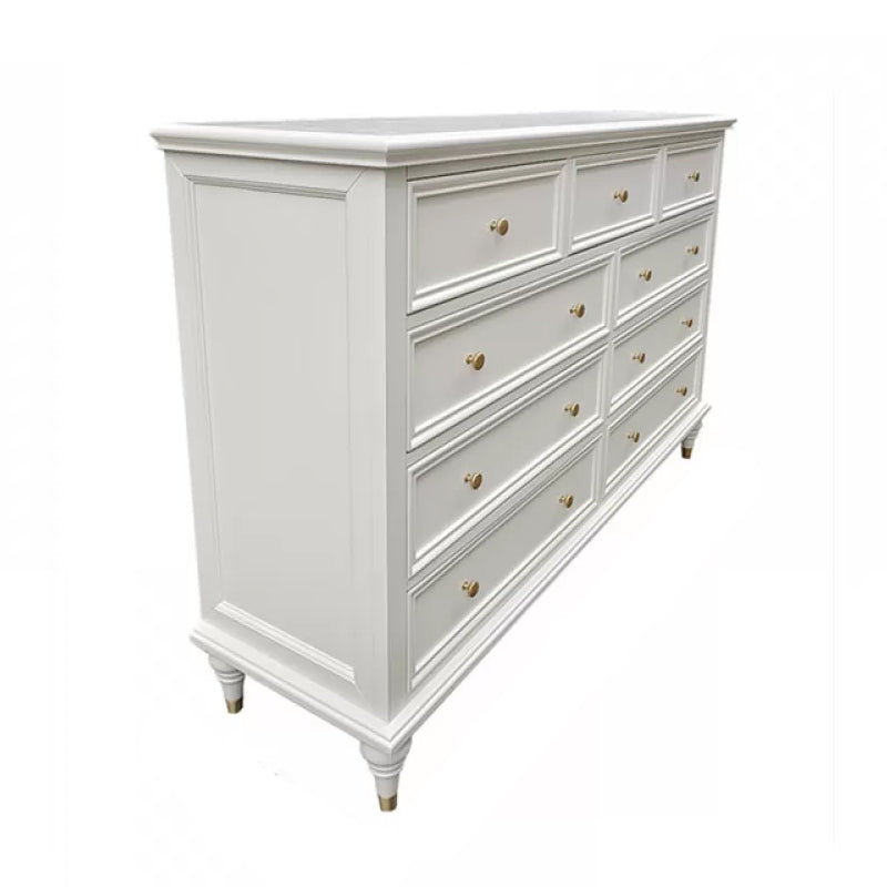 Glam Solid Wood Chest Home Storage Chest in White with Drawers 9 Clearhalo 'Bedroom Furniture' 'Dressers & Chests' 'dressers_chests' 'furn' 'furn_dressers_chests' 'Furniture' 6440071