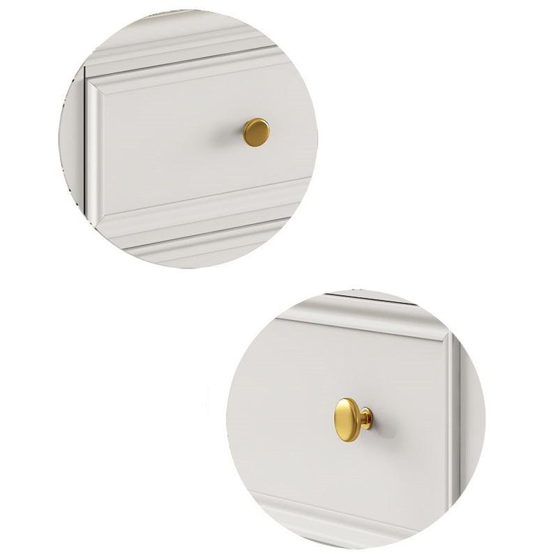 Glam Solid Wood Chest Home Storage Chest in White with Drawers Clearhalo 'Bedroom Furniture' 'Dressers & Chests' 'dressers_chests' 'furn' 'furn_dressers_chests' 'Furniture' 6440075