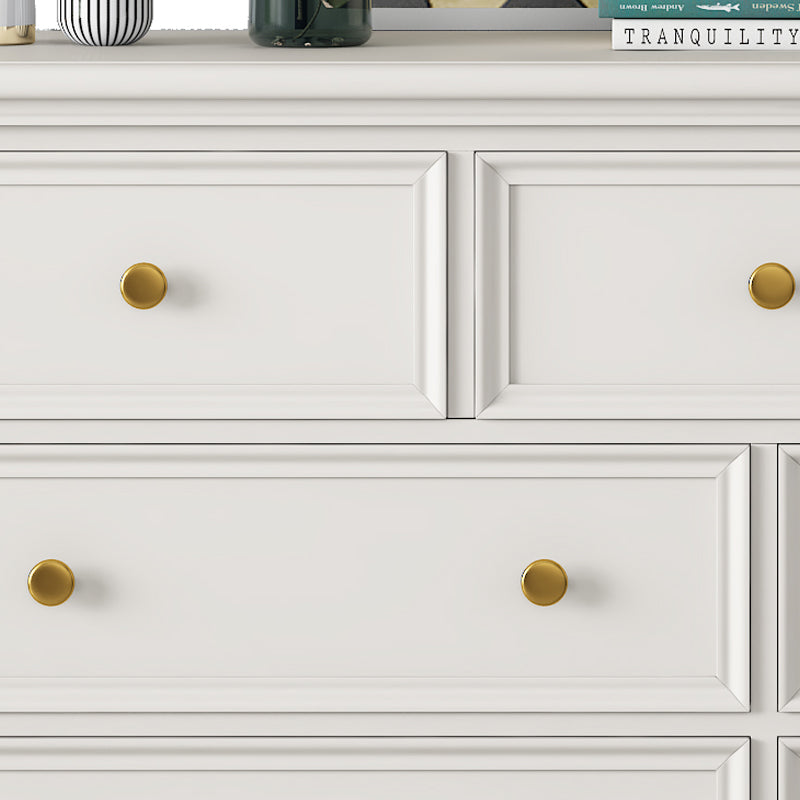 Glam Solid Wood Chest Home Storage Chest in White with Drawers Clearhalo 'Bedroom Furniture' 'Dressers & Chests' 'dressers_chests' 'furn' 'furn_dressers_chests' 'Furniture' 6440078