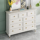 Glam Solid Wood Chest Home Storage Chest in White with Drawers Clearhalo 'Bedroom Furniture' 'Dressers & Chests' 'dressers_chests' 'furn' 'furn_dressers_chests' 'Furniture' 6440079