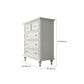 Glam Solid Wood Chest Home Storage Chest in White with Drawers Clearhalo 'Bedroom Furniture' 'Dressers & Chests' 'dressers_chests' 'furn' 'furn_dressers_chests' 'Furniture' 6440083