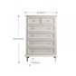 Glam Solid Wood Chest Home Storage Chest in White with Drawers Clearhalo 'Bedroom Furniture' 'Dressers & Chests' 'dressers_chests' 'furn' 'furn_dressers_chests' 'Furniture' 6440084