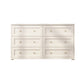 Glam Solid Wood Storage Chest Home Chest in White with Drawers