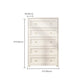 Glam Solid Wood Storage Chest Home Chest in White with Drawers