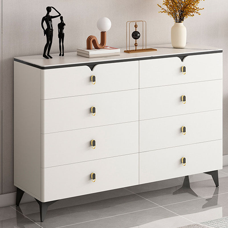 Stone Contemporary Storage Chest Bedroom Chest with Black Legs White Clearhalo 'Bedroom Furniture' 'Dressers & Chests' 'dressers_chests' 'furn' 'furn_dressers_chests' 'Furniture' 6440146