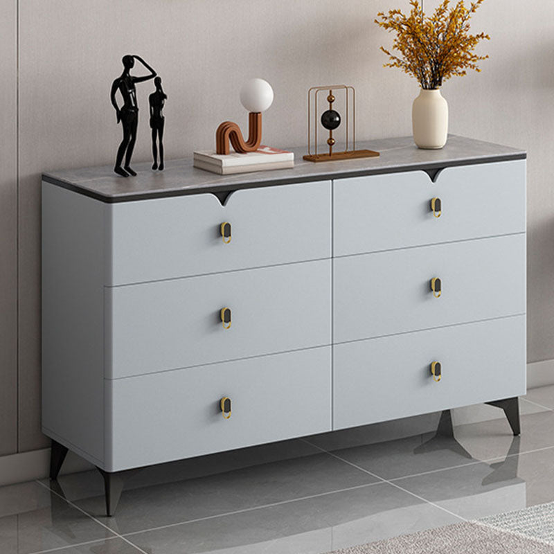 Stone Contemporary Storage Chest Bedroom Chest with Black Legs 47"L x 16"W x 30"H Grey Clearhalo 'Bedroom Furniture' 'Dressers & Chests' 'dressers_chests' 'furn' 'furn_dressers_chests' 'Furniture' 6440147