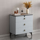 Stone Contemporary Storage Chest Bedroom Chest with Black Legs 24"L x 16"W x 30"H Grey Clearhalo 'Bedroom Furniture' 'Dressers & Chests' 'dressers_chests' 'furn' 'furn_dressers_chests' 'Furniture' 6440153