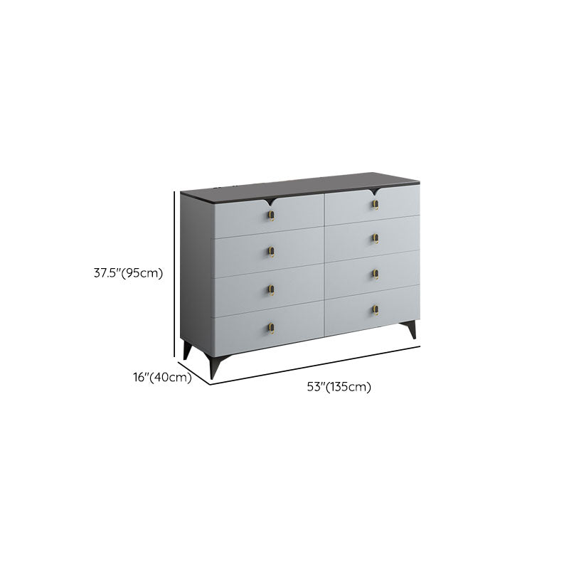 Stone Contemporary Storage Chest Bedroom Chest with Black Legs Clearhalo 'Bedroom Furniture' 'Dressers & Chests' 'dressers_chests' 'furn' 'furn_dressers_chests' 'Furniture' 6440170