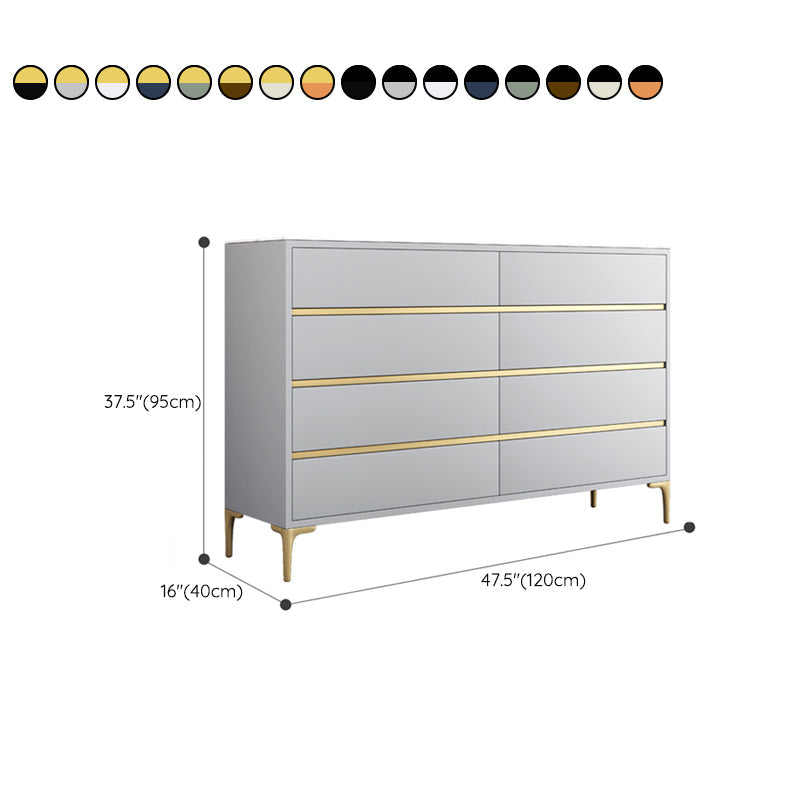 Cassettiera orizzontale per camera da letto Glam Stone con cassetti