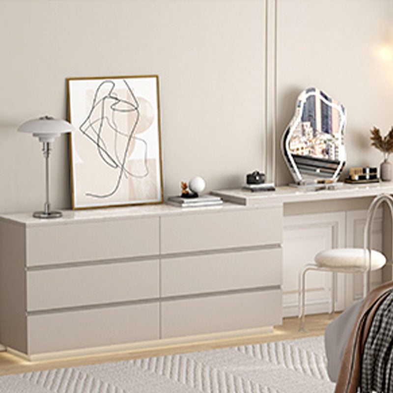 Cassettiera portaoggetti contemporanea in pietra da 13,65 pollici di larghezza