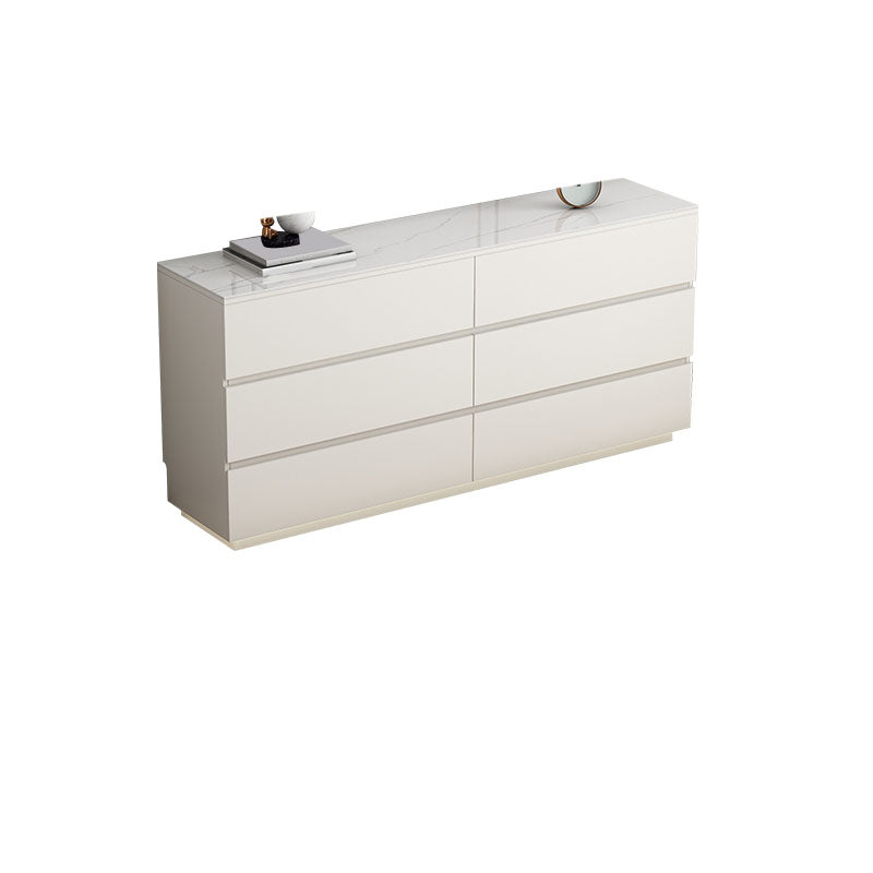 Cassettiera portaoggetti contemporanea in pietra da 13,65 pollici di larghezza