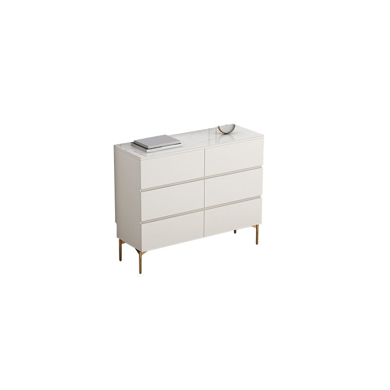 Cassettiera portaoggetti contemporanea in pietra da 13,65 pollici di larghezza