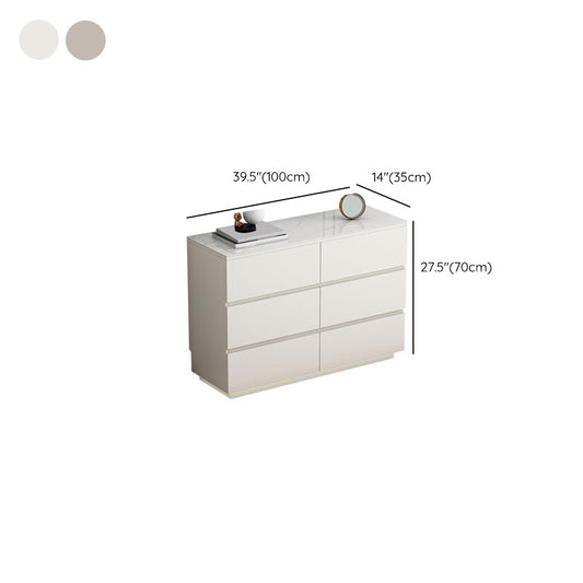13.65-inch Width Contemporary Storage Chest Dresser Stone Dresser