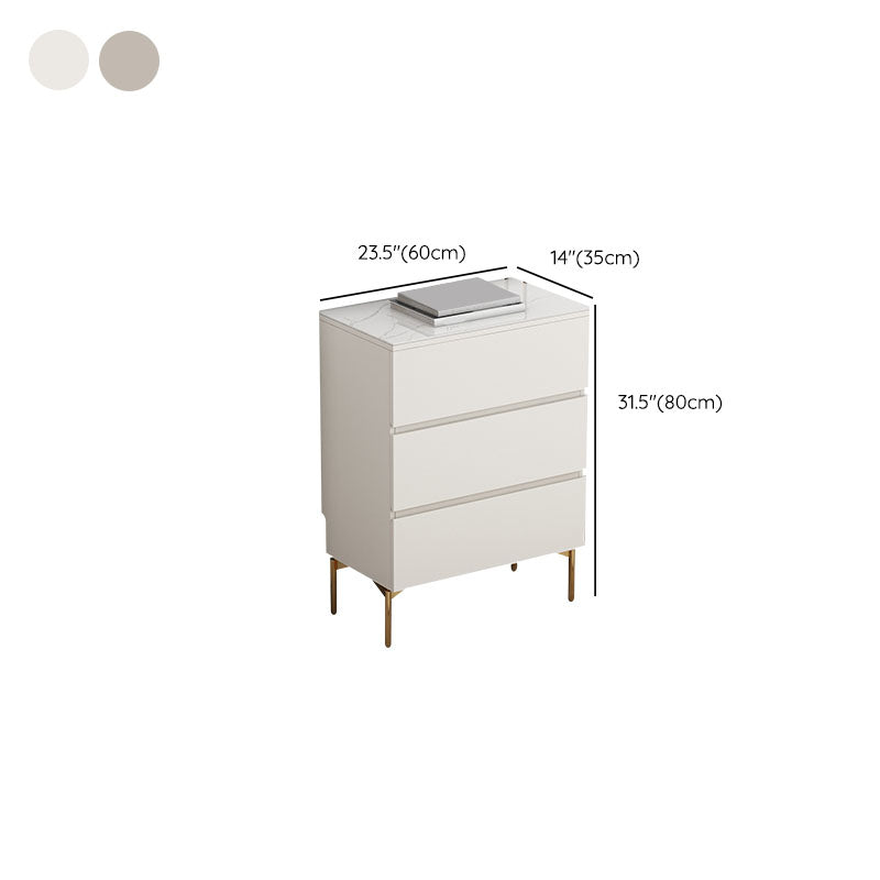 Cassettiera portaoggetti contemporanea in pietra da 13,65 pollici di larghezza