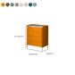 Cómoda de almacenamiento de piedra vertical Glam para dormitorio, cómoda de 16 "de ancho con patas de metal