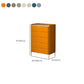 Cómoda de almacenamiento de piedra vertical Glam para dormitorio, cómoda de 16 "de ancho con patas de metal