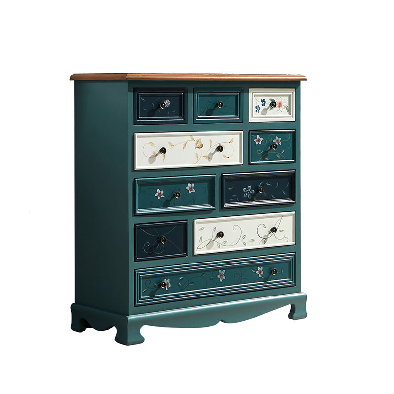 Cassettiera portaoggetti costiera Cassettiera in legno massello con 7/10/12 cassetti