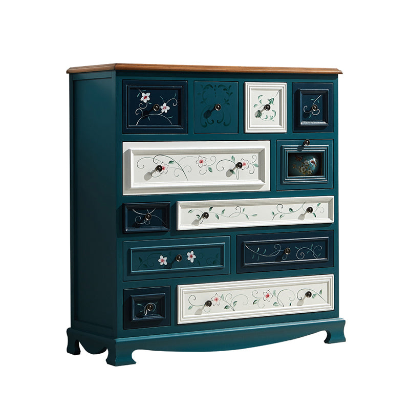 Cassettiera portaoggetti costiera Cassettiera in legno massello con 7/10/12 cassetti