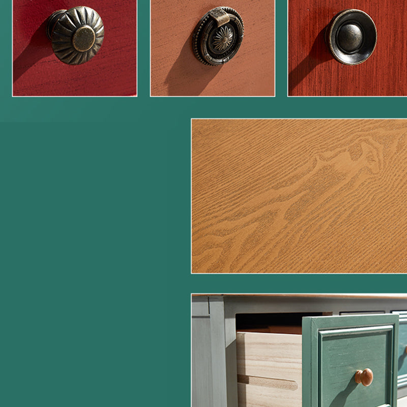 Cassettiera portaoggetti costiera Cassettiera in legno massello con 7/10/12 cassetti