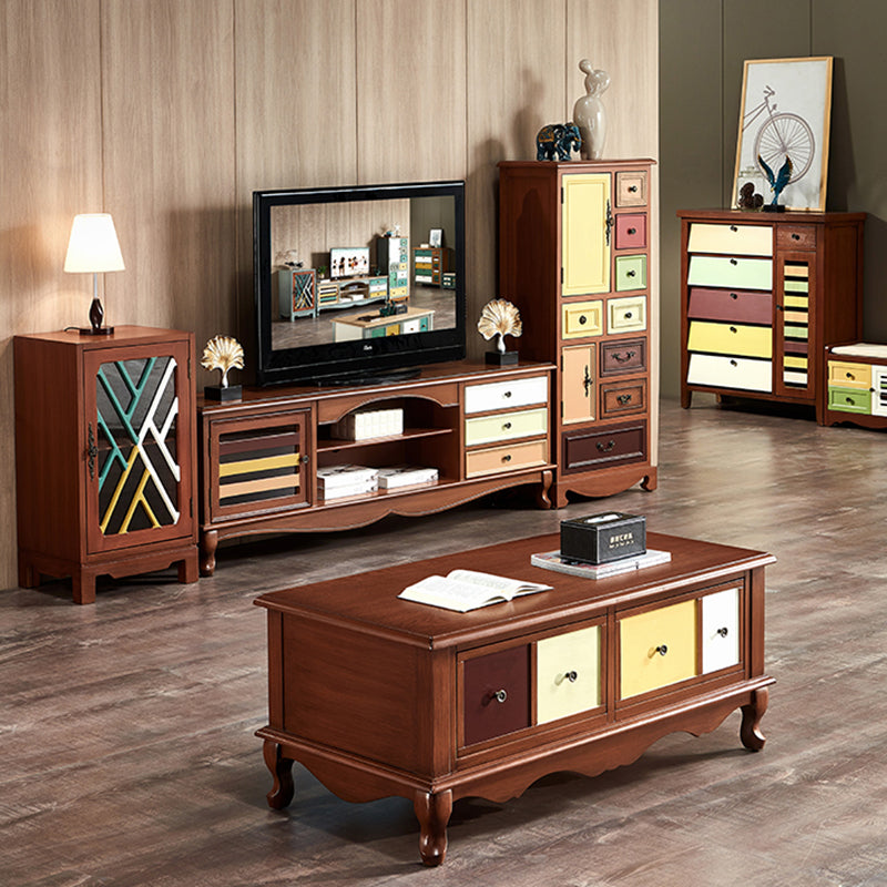 Cassettiera portaoggetti costiera Cassettiera in legno massello con 7/10/12 cassetti