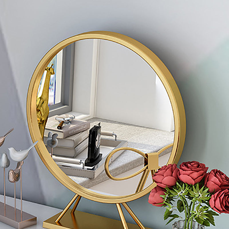 Weißgold -Make -up -Theke mit Schubladen Glama -Waschtisch, 15,74 "breit