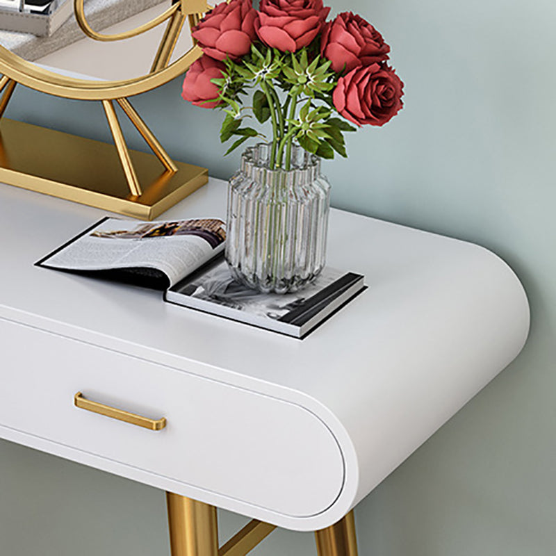 Weißgold -Make -up -Theke mit Schubladen Glama -Waschtisch, 15,74 "breit